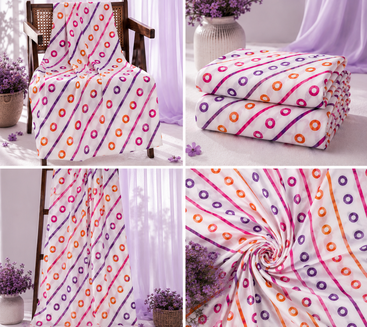 Multicolor Printed 2-Piece Unstitch Lawn Suit