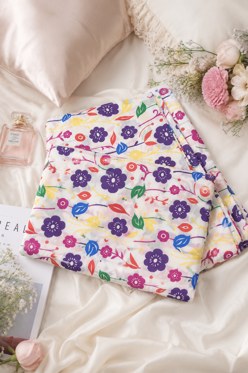 Floral Printed 2-Piece Lawn Unstitch Suit