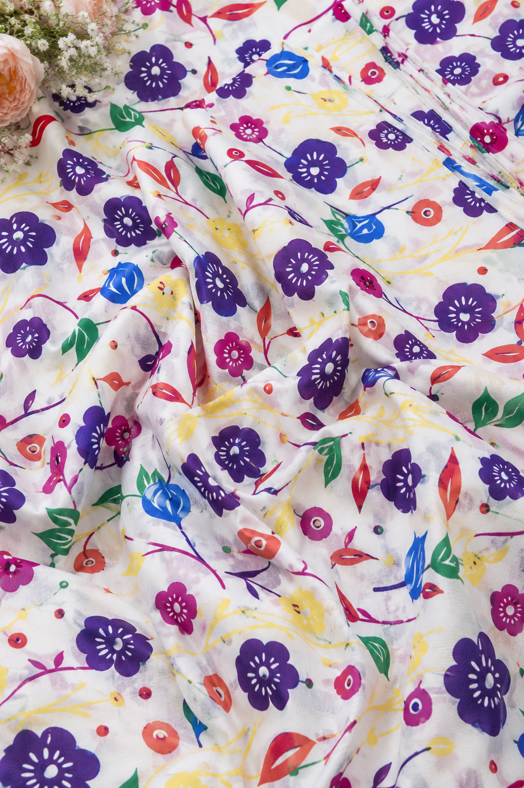 Floral Printed 2-Piece Lawn Unstitch Suit
